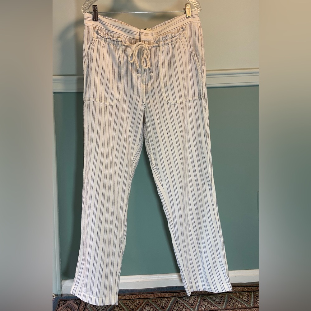Anthropologie Seashore Linen and Cotton blend Pants